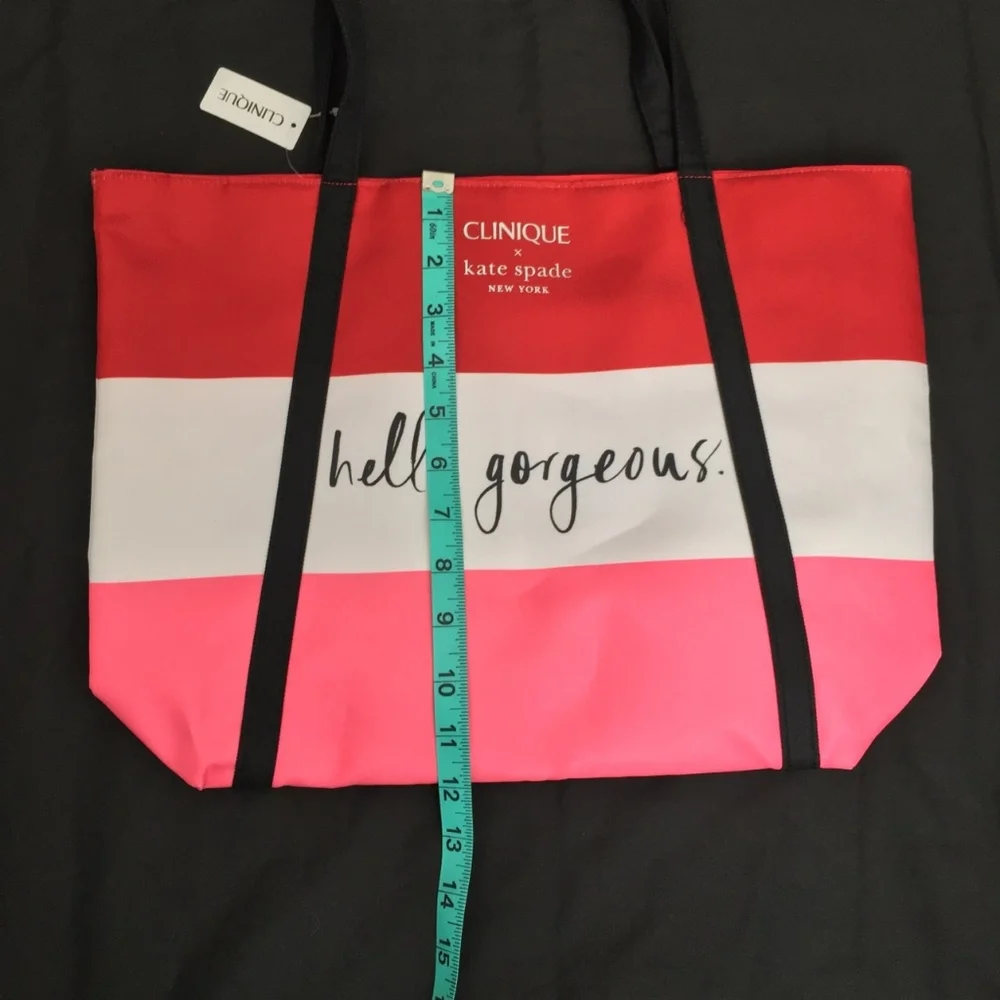 Kate Spade X Clinique Carry All Tote and Cosmetic Bag